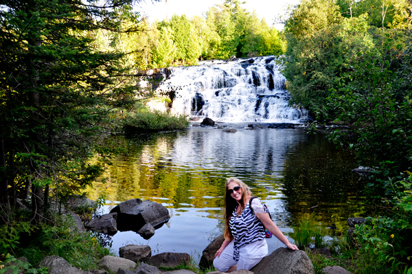 Karen Duquette at Bond Falls